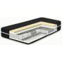 Materac kieszeniowy z warstwą lateksu w czarnym pokrowcu
